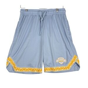 Alphalete Mesh Basketball‎ Shorts Mens Medium Blue Yellow Polyester Athletic